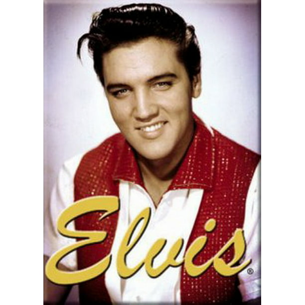 Elvis Presley playing Drums Refrigerator Magnets Size 2.5" x 3.5"